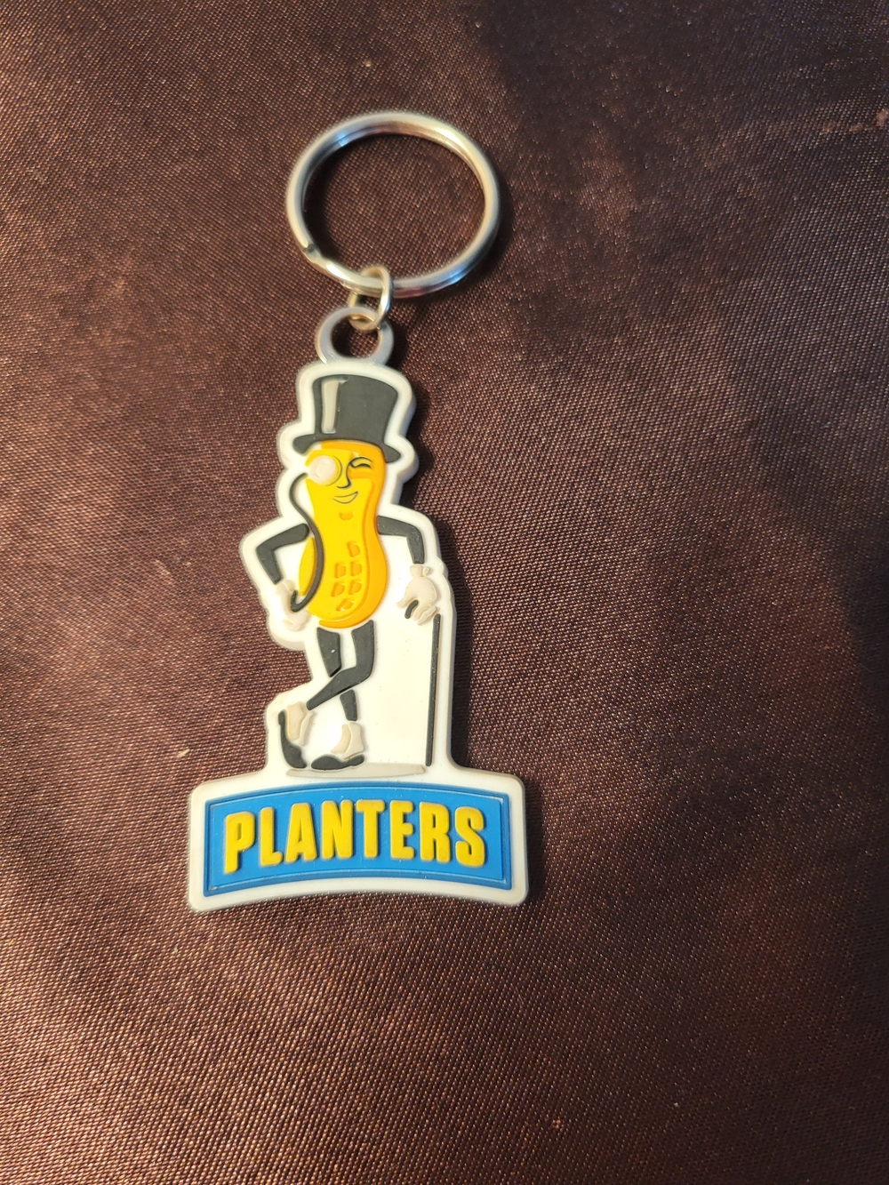 Planters Mr. Peanut Keychain - Yellow and Black
